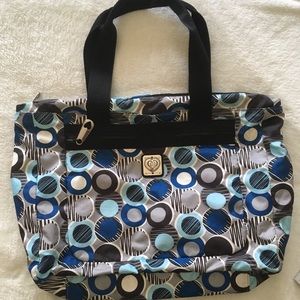 Brighton blue weekender nylon tote
